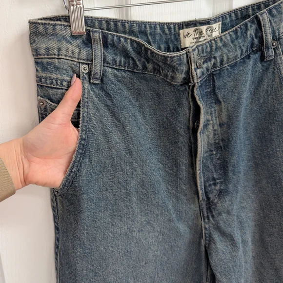 We The Free Dark Blue Flare Jeans - Picture 11 of 13